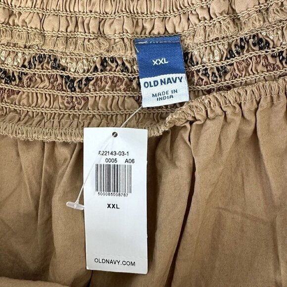 Old Navy Top Embroidered Off the shoulder Smocked Size 2XL - Picture 7 of 10